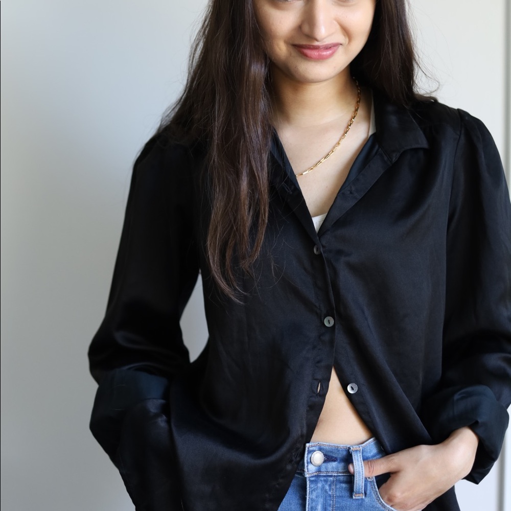 Joe’s Jeans long sleeve Silk Blouse